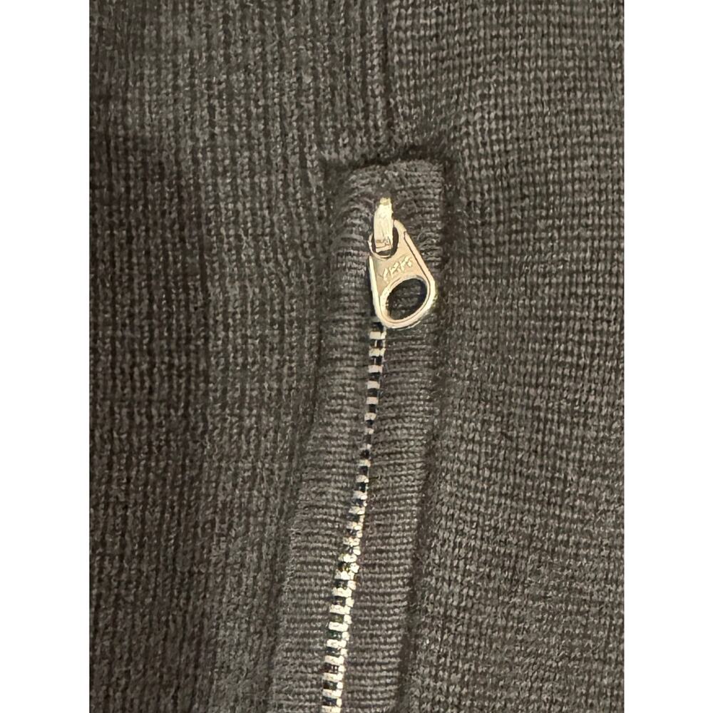 Vintage Polo Ralph Lauren Knit Cotton Moto Jacket Zip Up Hong Kong Large - Picture 4 of 4
